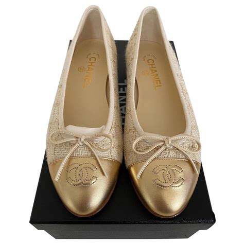 beige chanel flats|chanel flats price euro.